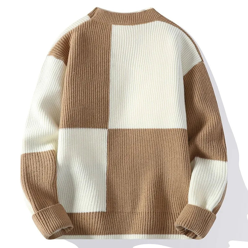 Fancy Loose Fit Knitted Pullover Sweater