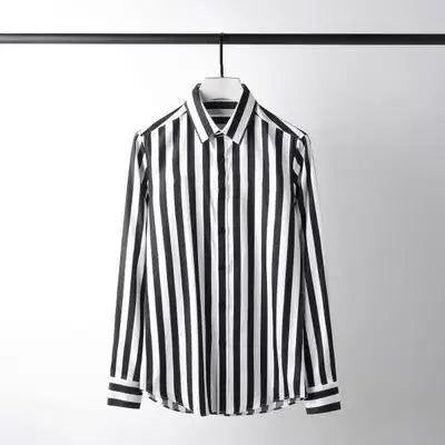Ravishing Silk Cotton Striped Shirt