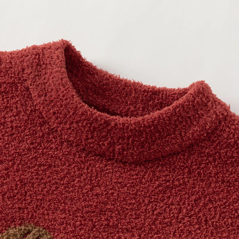 Enchanting Knitted Kids Cartoon Jumper