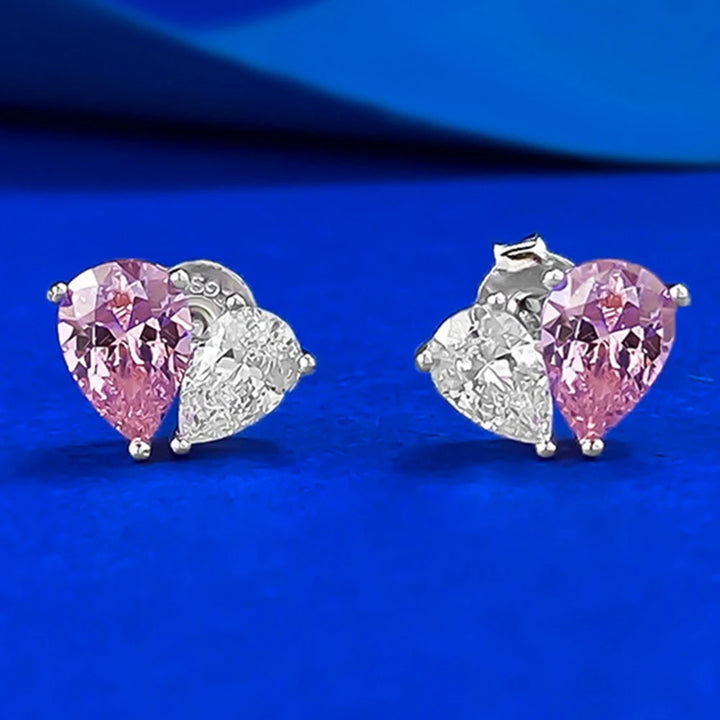 Sterling Silver Pear Cut Earrings