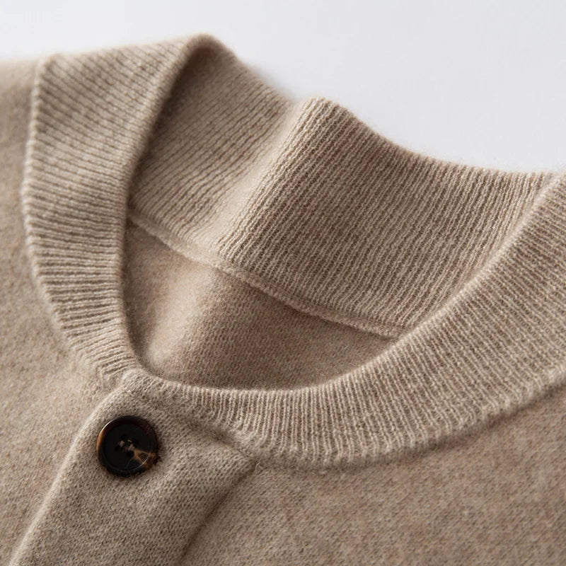 Charming Thick Cashmere Base Cardigan