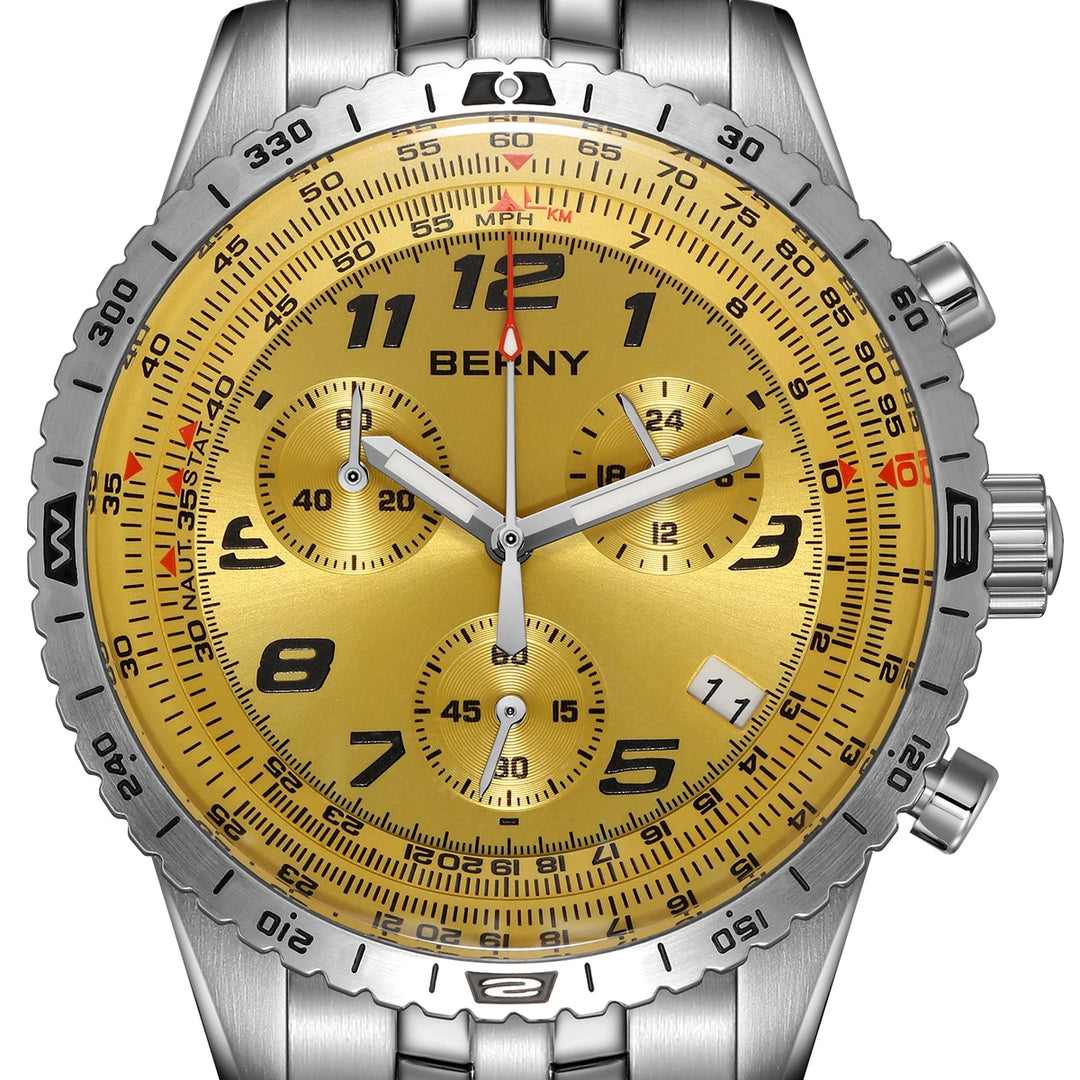 Stylish Sapphire Luminous Quartz Watch