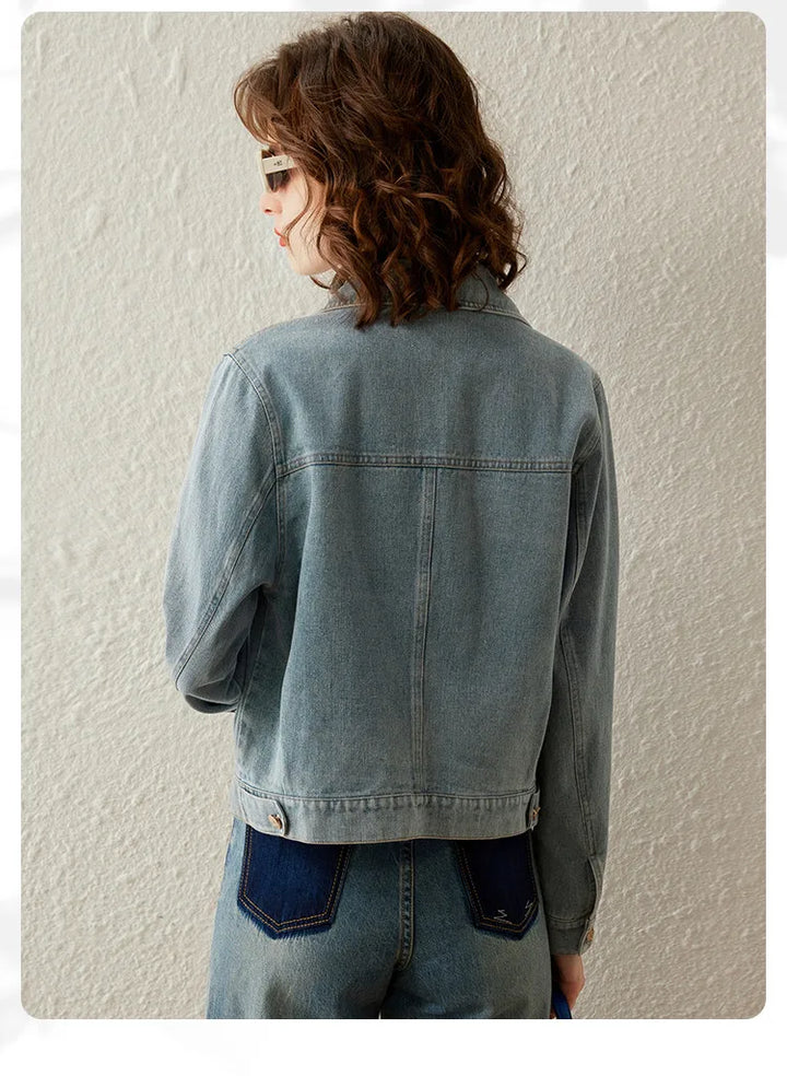 Rivet Large Pocket Denim Jacket