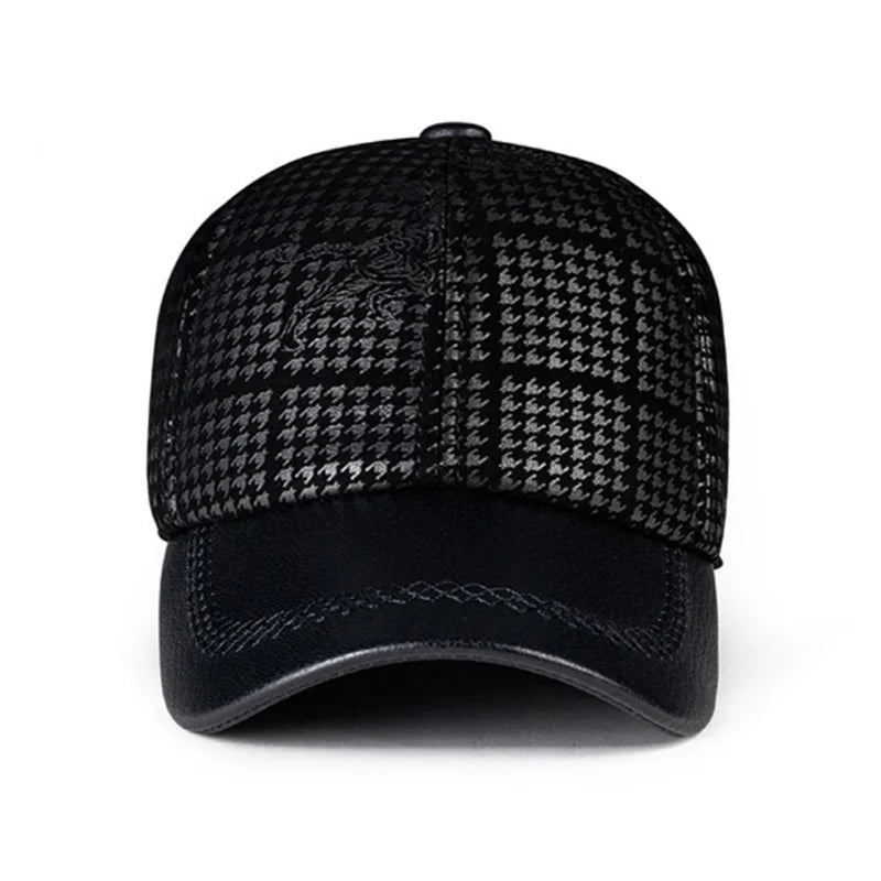Stylish Sheepskin Suede Baseball Cap