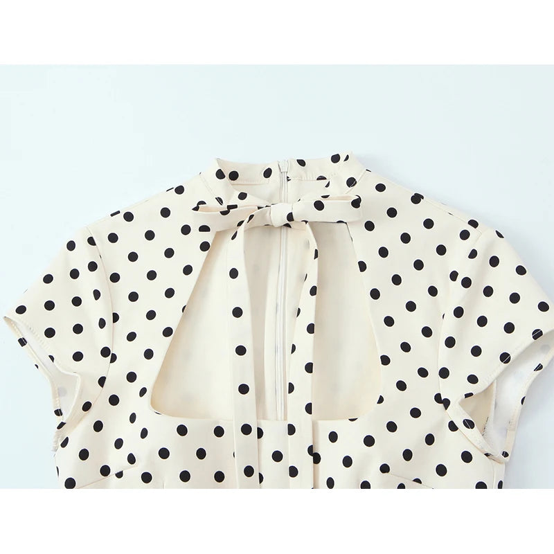 Light Luxury Bow-Tie Mini Dress