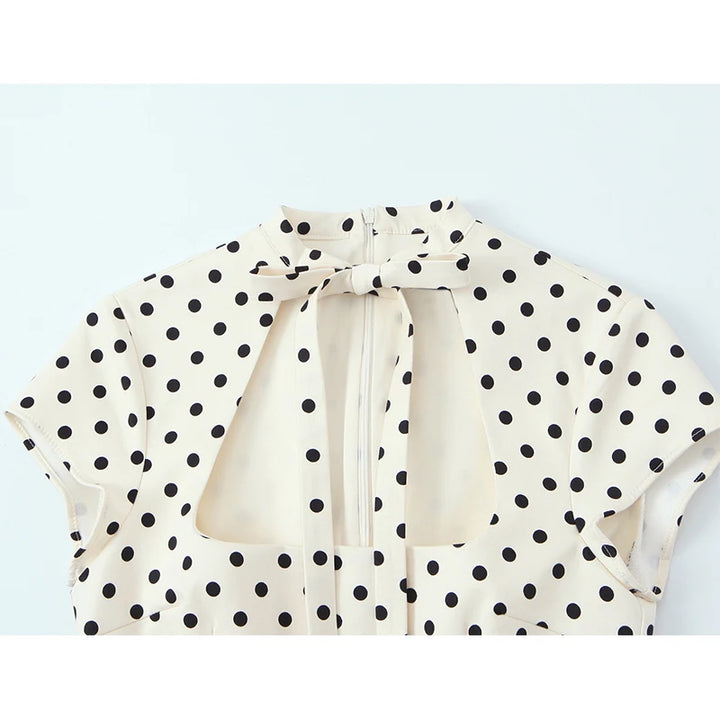Light Luxury Bow-Tie Mini Dress