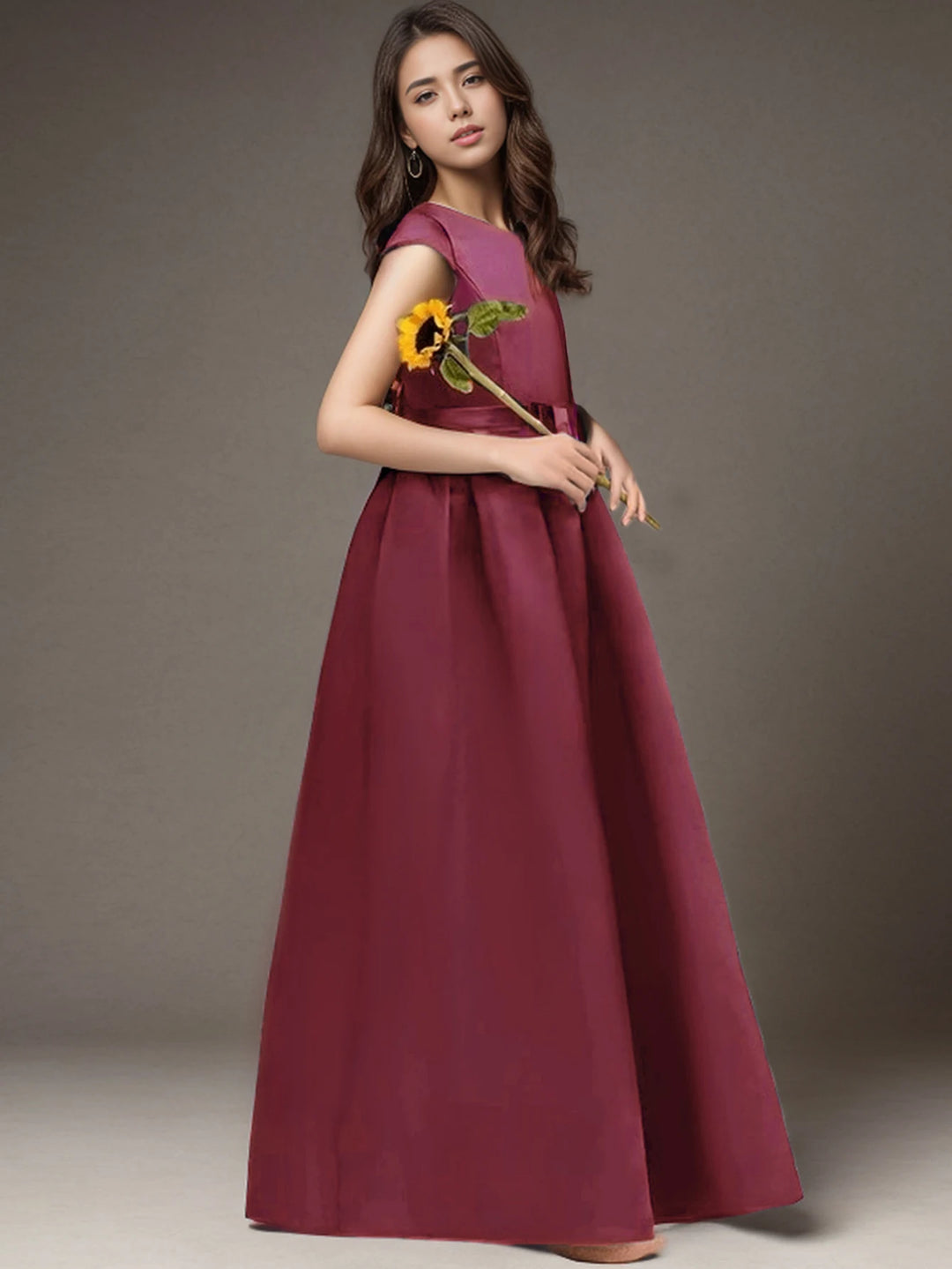 Robe de soirée élégante et longue pour fille, idéale pour un anniversaire