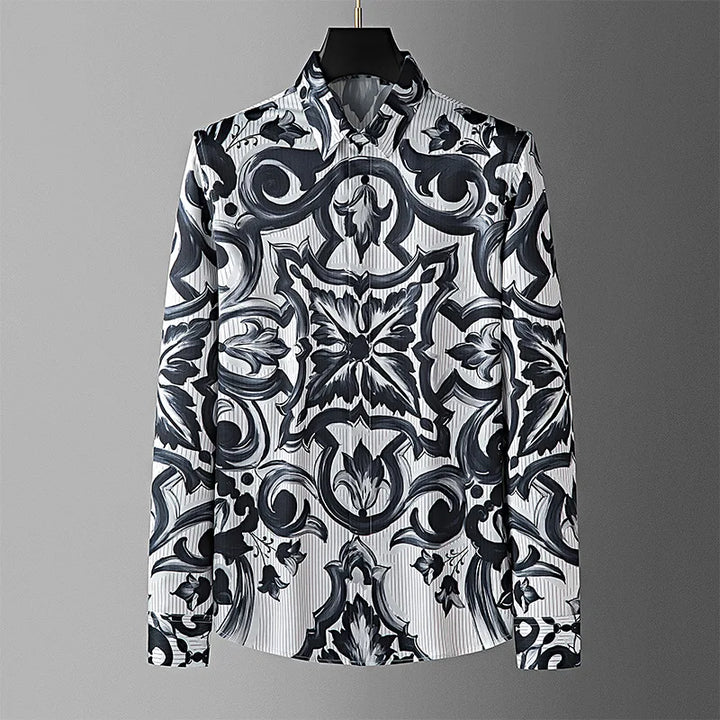 Trendy Printed Social Shirt