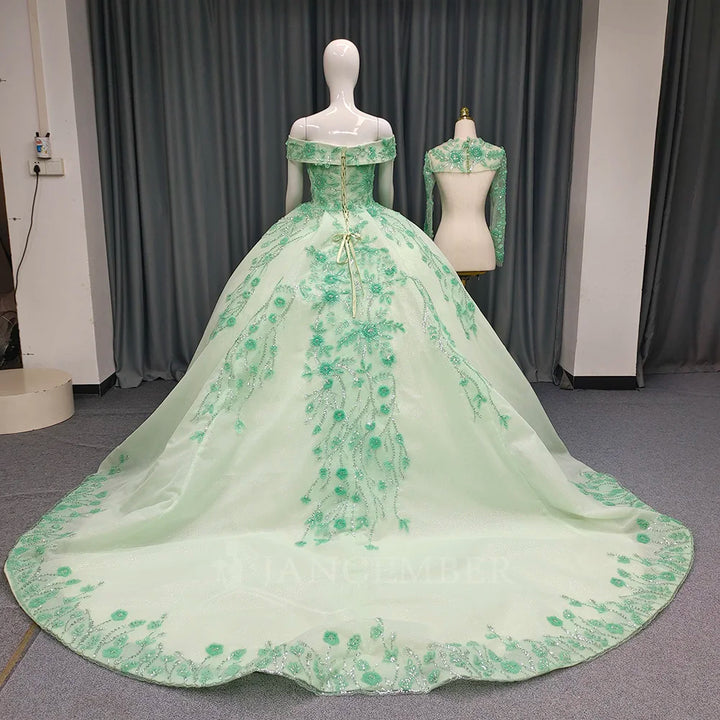 Charming Boat Neck Long Ball Gown