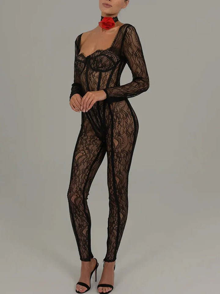See Through Hollow Out Women's Jumpsuit| All For Me Today