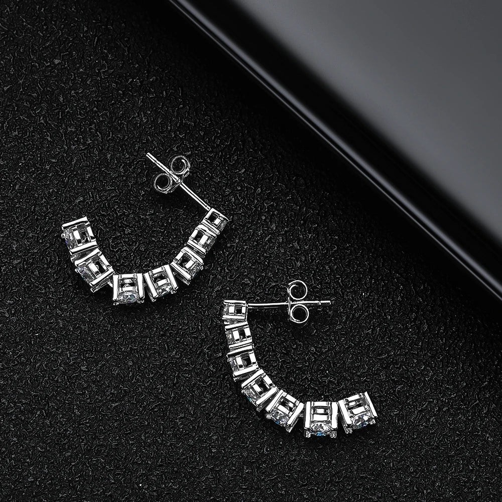 Sweet Moissanite Pendant Earrings