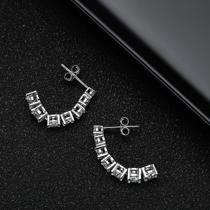 Sweet Moissanite Pendant Earrings