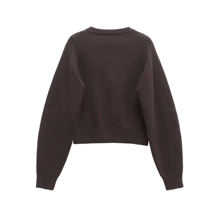 Chic O-Neck Long Sleeve Cardigan