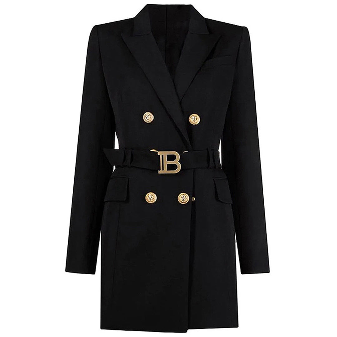 Keep You Accompanied Belted Blazer