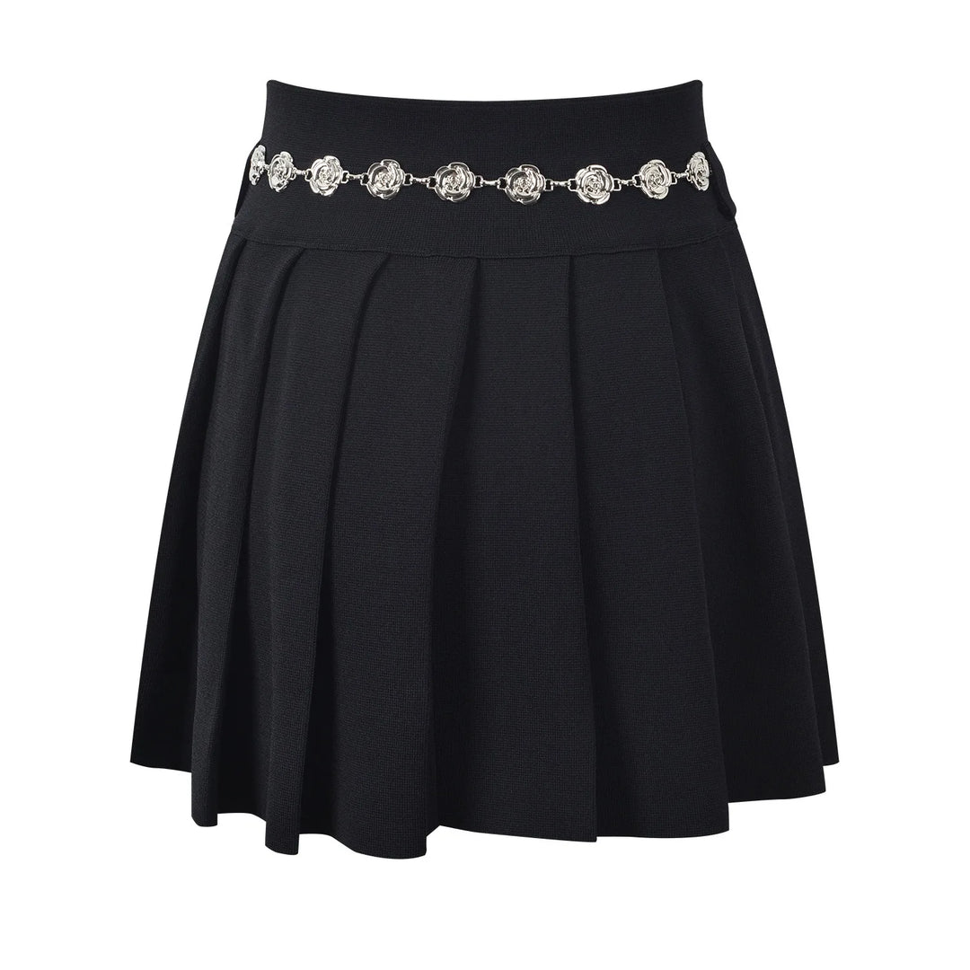 All-matched A-Line Pleated Mini Skirt