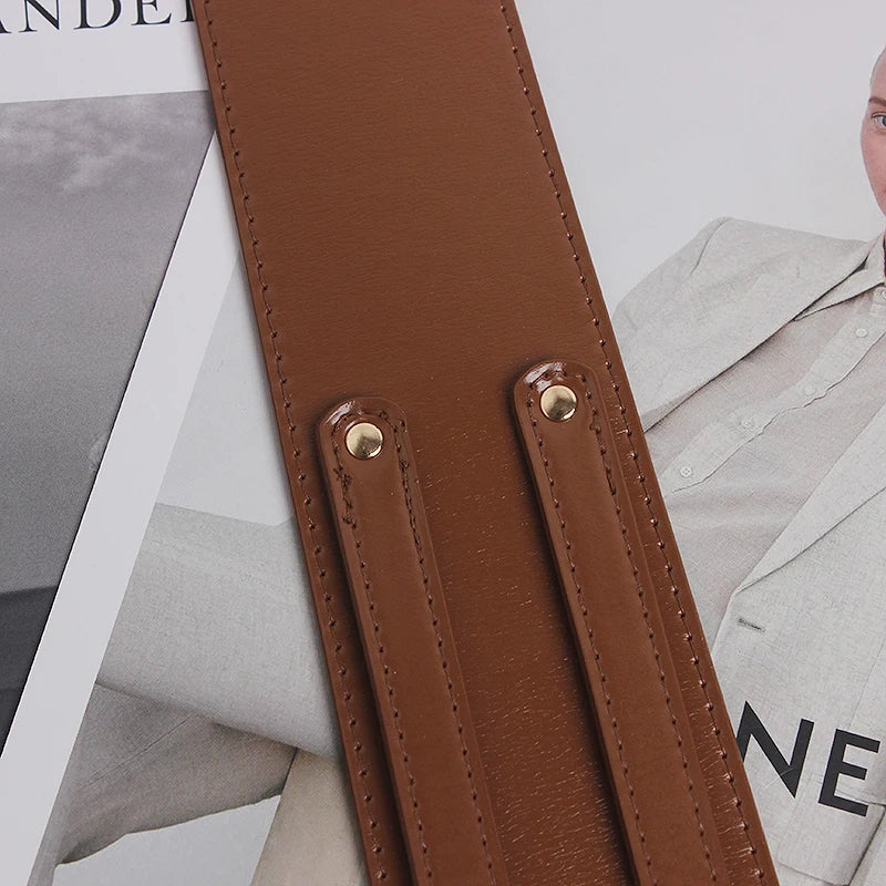 Trendy Irregular Waist Seal Leather Belt