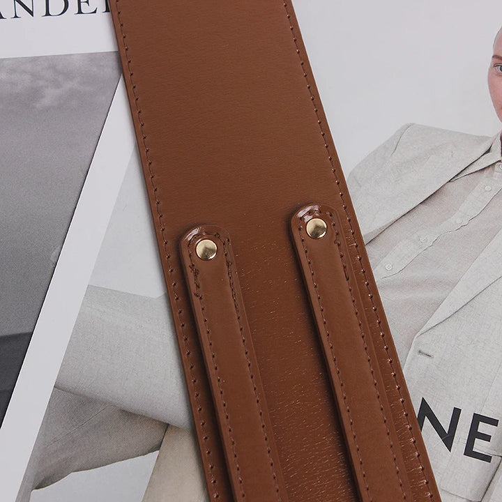Trendy Irregular Waist Seal Leather Belt