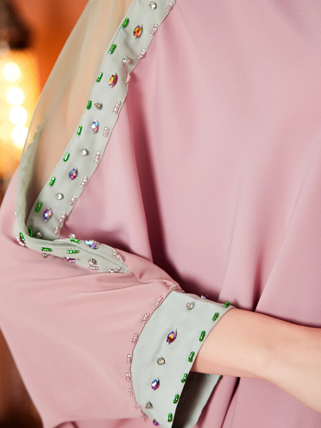 Fancy Loose Fit Caftan Abaya Dress