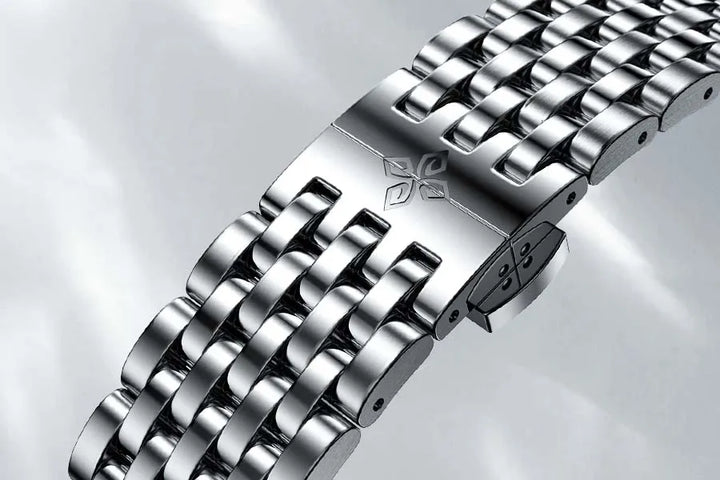 Classic Steel Strap Mechanical Watch