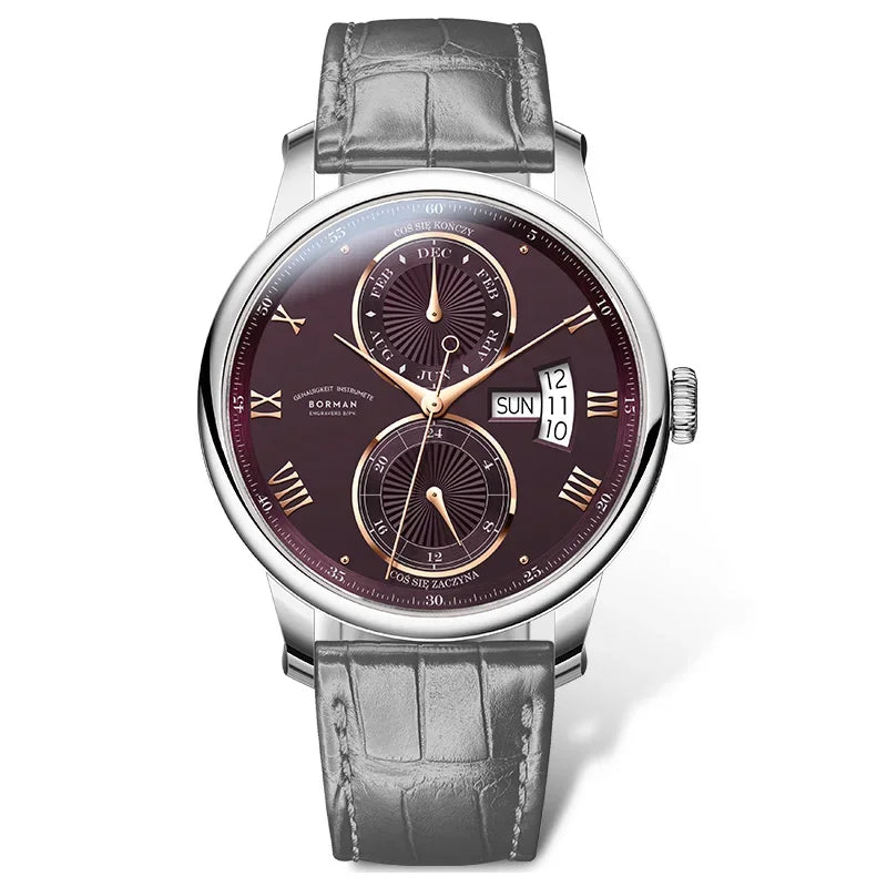 Polished Sapphire Crystal Multi-function Wristwatch