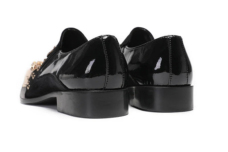 Stylish Rivet Suede Leather Dress Shoes