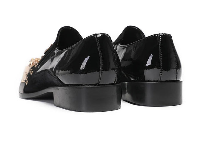 Stylish Rivet Suede Leather Dress Shoes