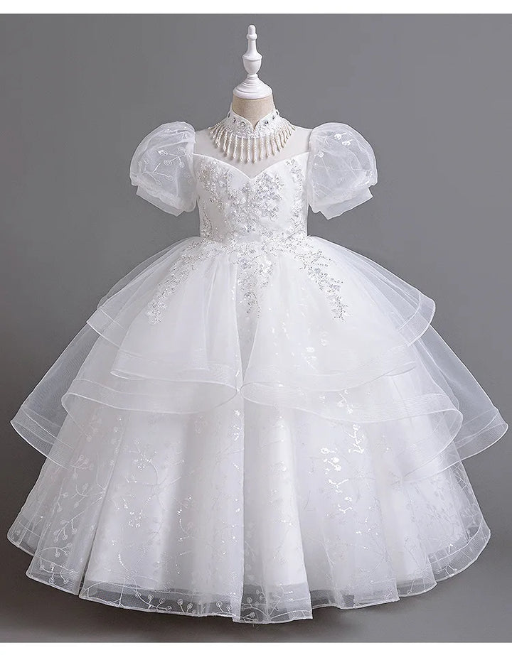 High-End Sequins Flower Girl's Evening Dress