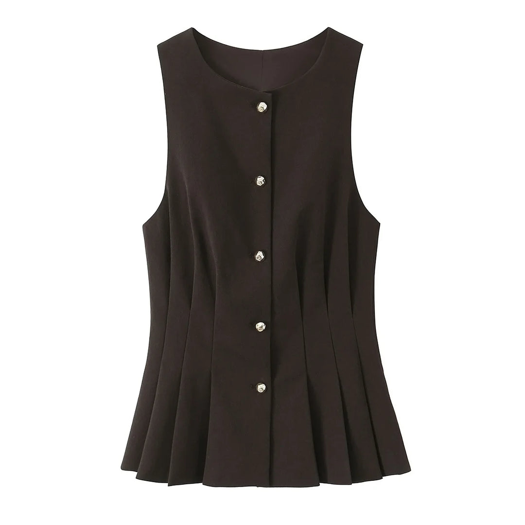 Luxury Off-The-Shoulder Vest