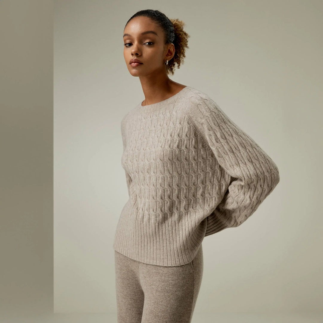 Crew-neck Oversized Cashmere Sweater