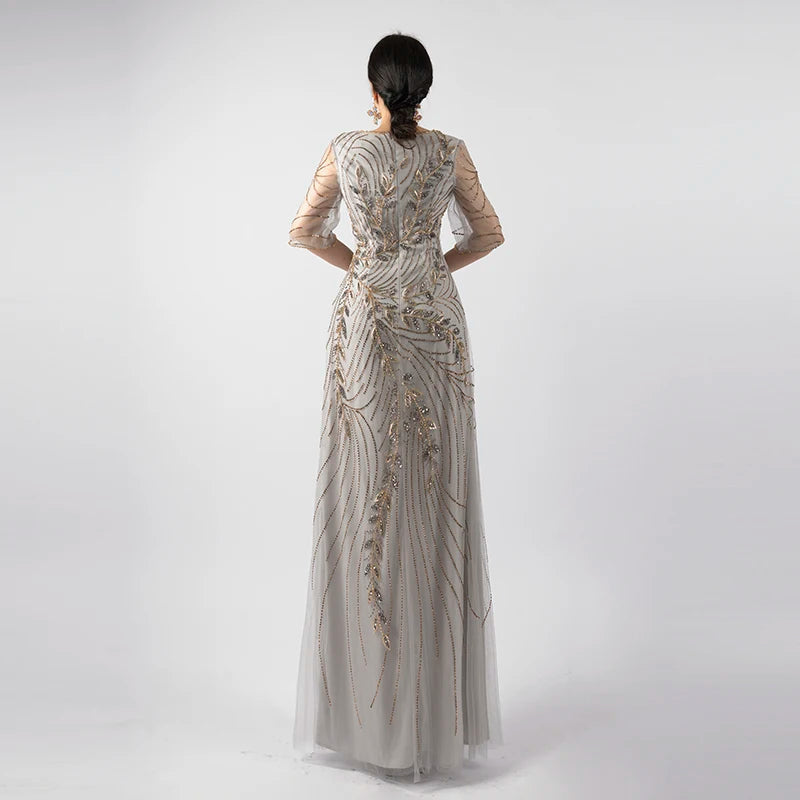 Experience The Handmade Embroidery Evening Dress