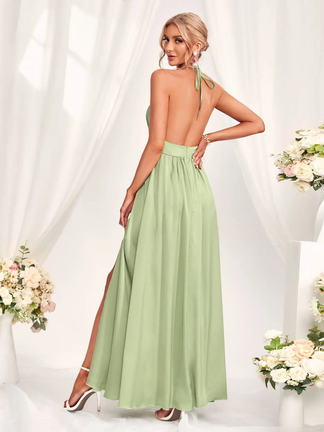 Timeless Spaghetti Strap Bridesmaid Gown