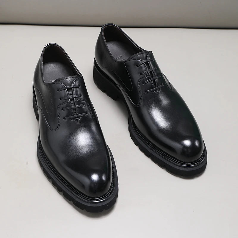 High-end Lace-Up Style Oxford Shoes