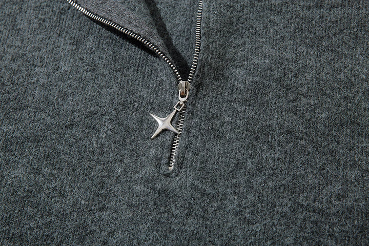 Comfortable Frayed Hem Ripped Knit Sweater