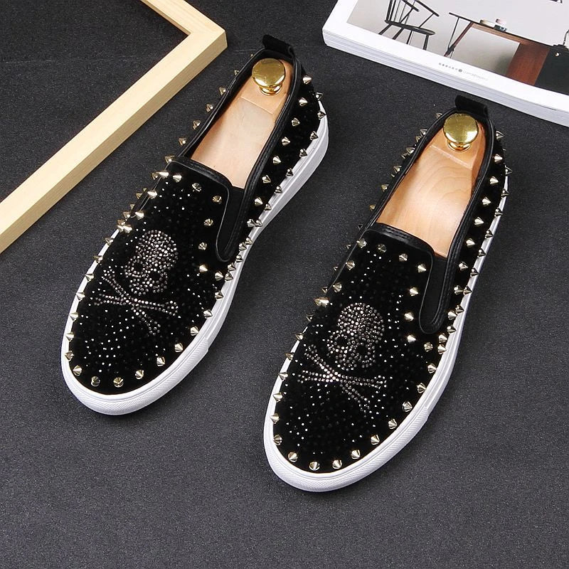 Cool Punk Slip-On Flat Loafers