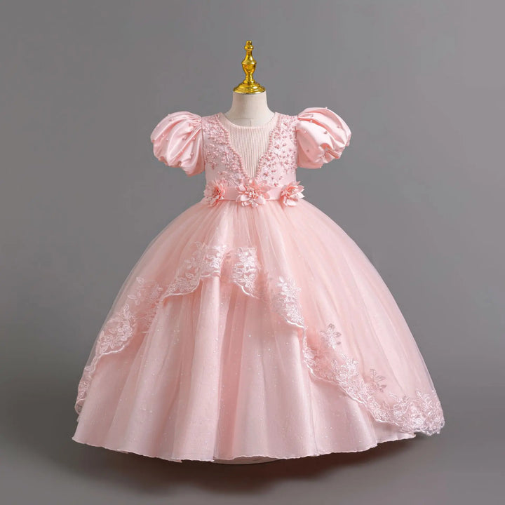 Flower Bow Princess Party Dress