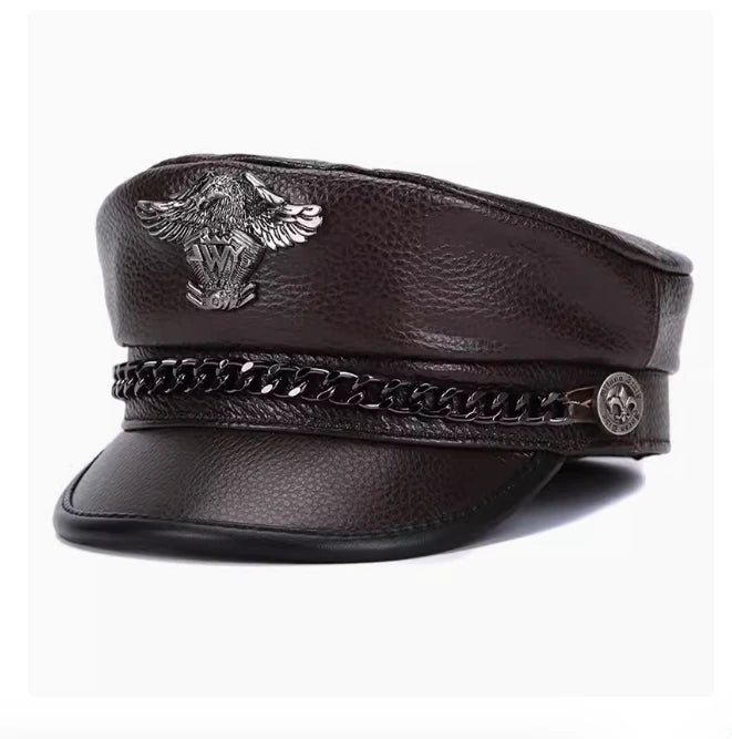 Classic Motorcycle Punk Style Navy Hat