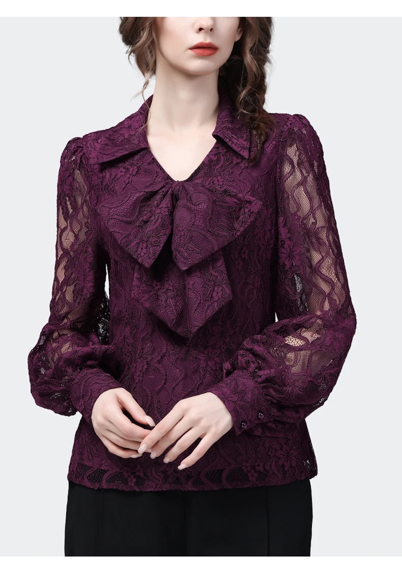 Vintage Hook Flower Casual Top