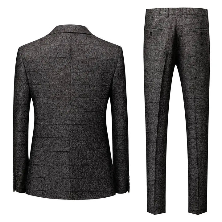 Modern British Plaid Business Suits