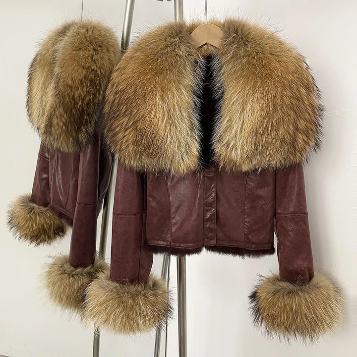High-Quality Warm Fur Parka Coat
