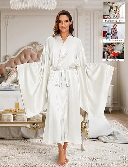 Sweet Floor-Length Bridal Robe