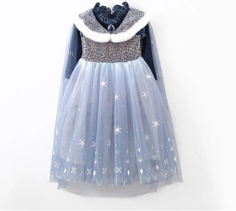 Sweet Velvet Frozen Princess Dress