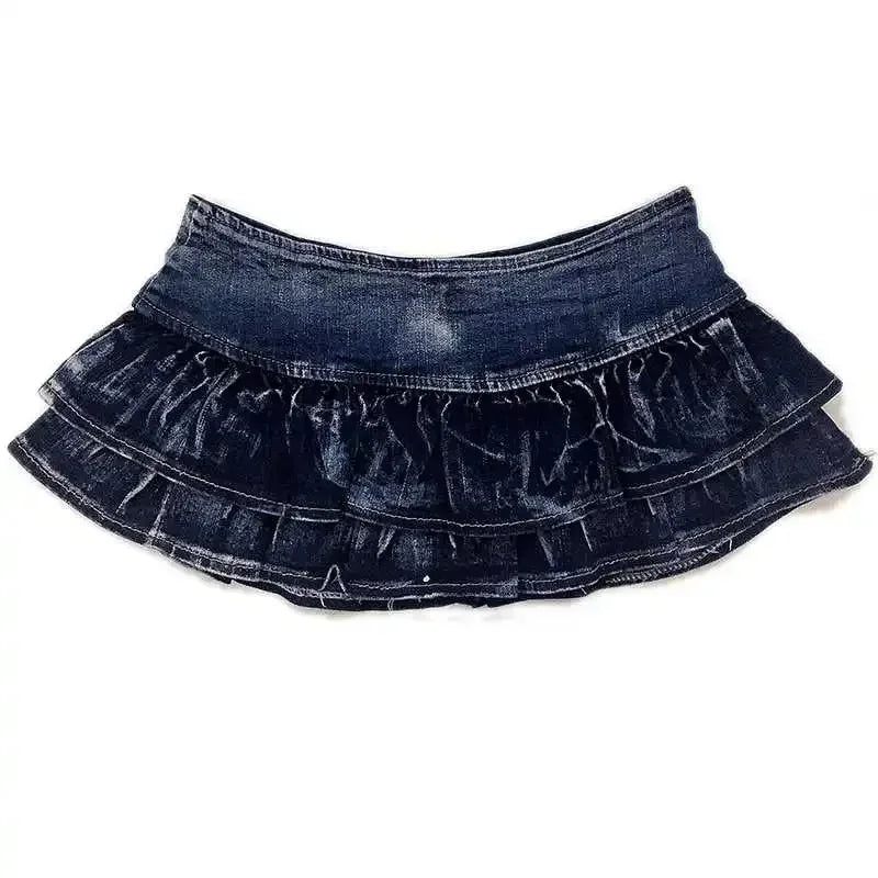 Stylish Denim Micro Mini Skirt