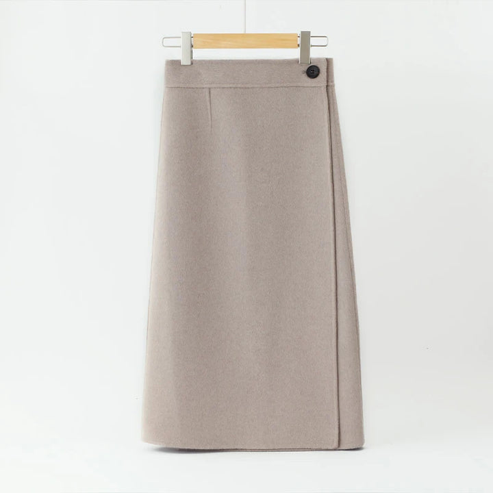 Stunning Double-Sided Cashmere Skirt