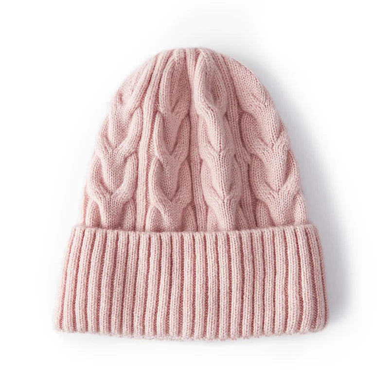 Sweet Wool Knitted Beanie Cap