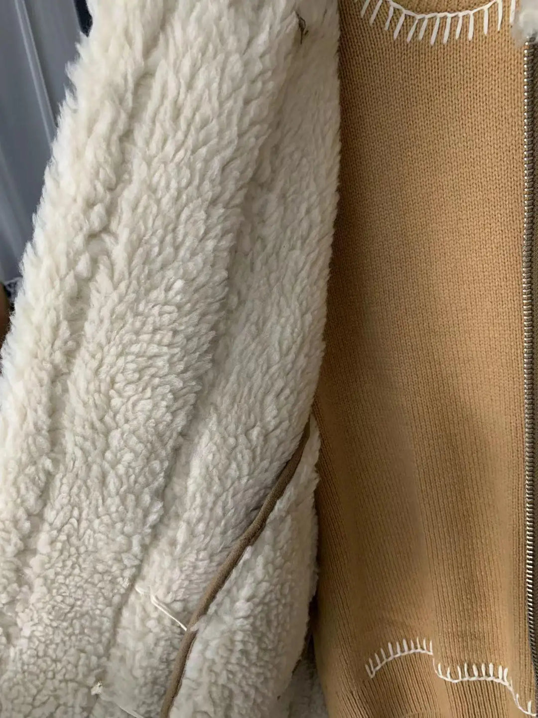 Warm Suede Cashmere Fleece Coat