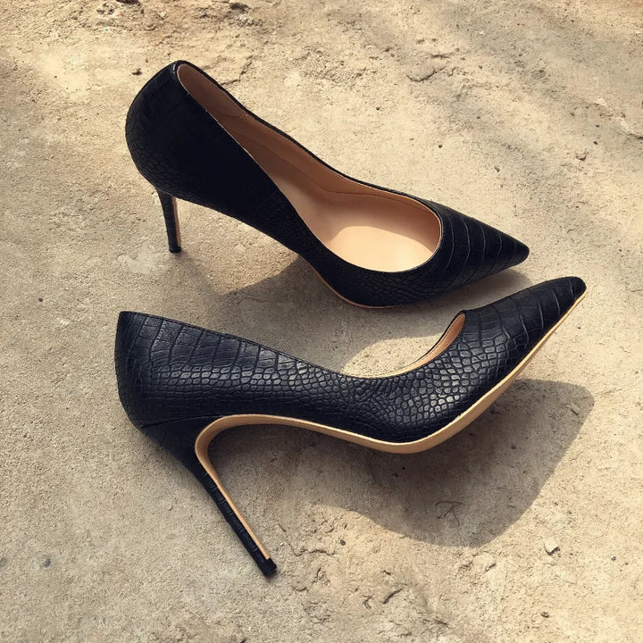 Classic Black Stiletto High Heels