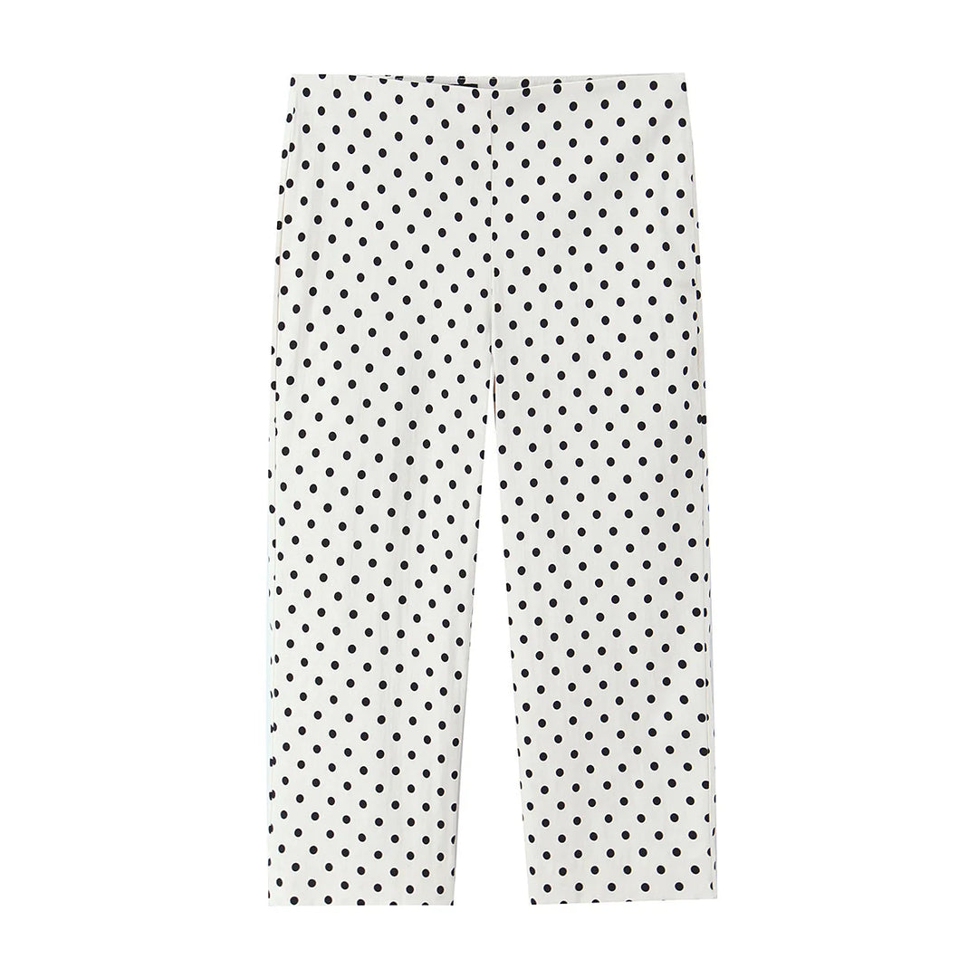 Stunning Polka Dots Capri Pants