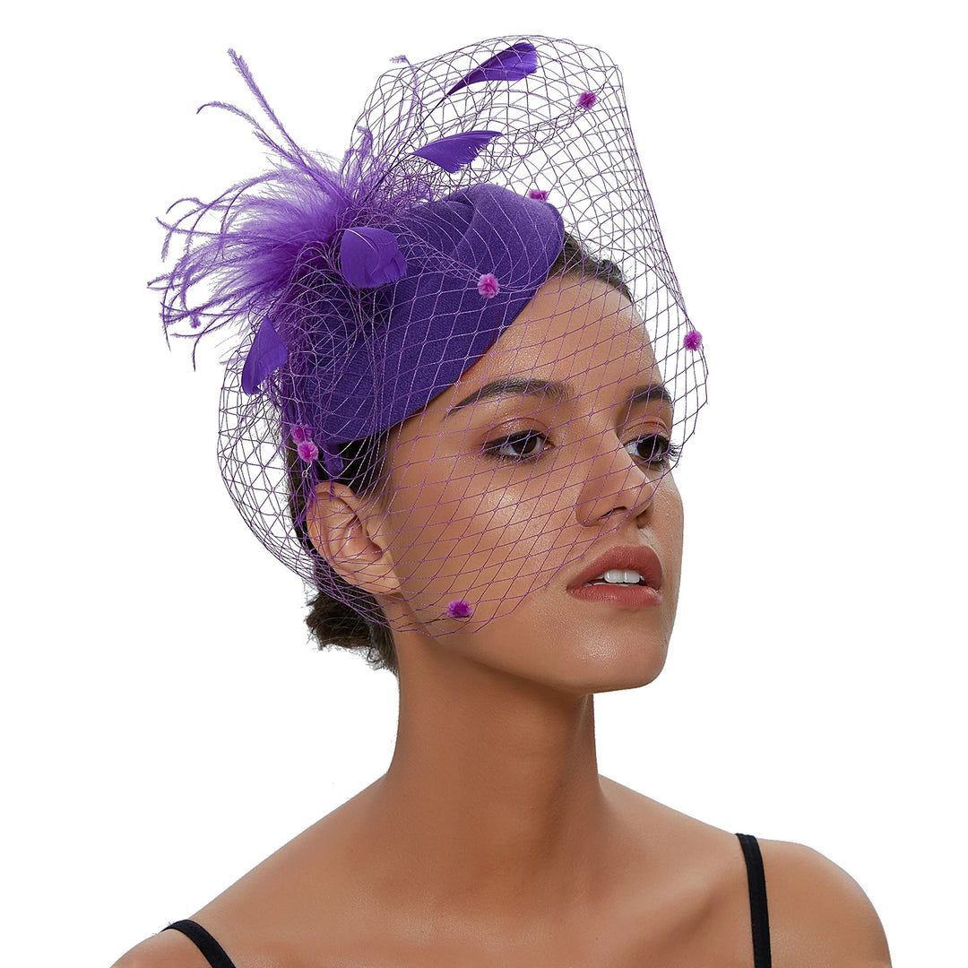 Fascinating Fishnet Veil Hat