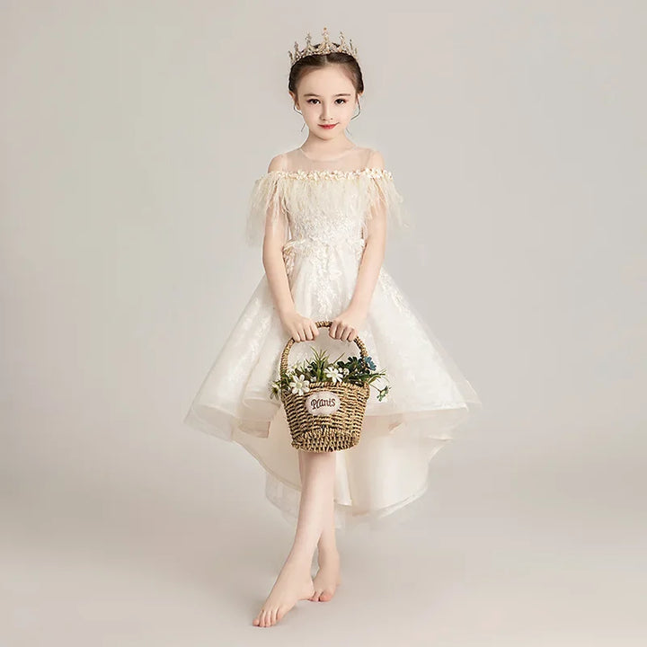 Feather & Lace Little Princess Dress