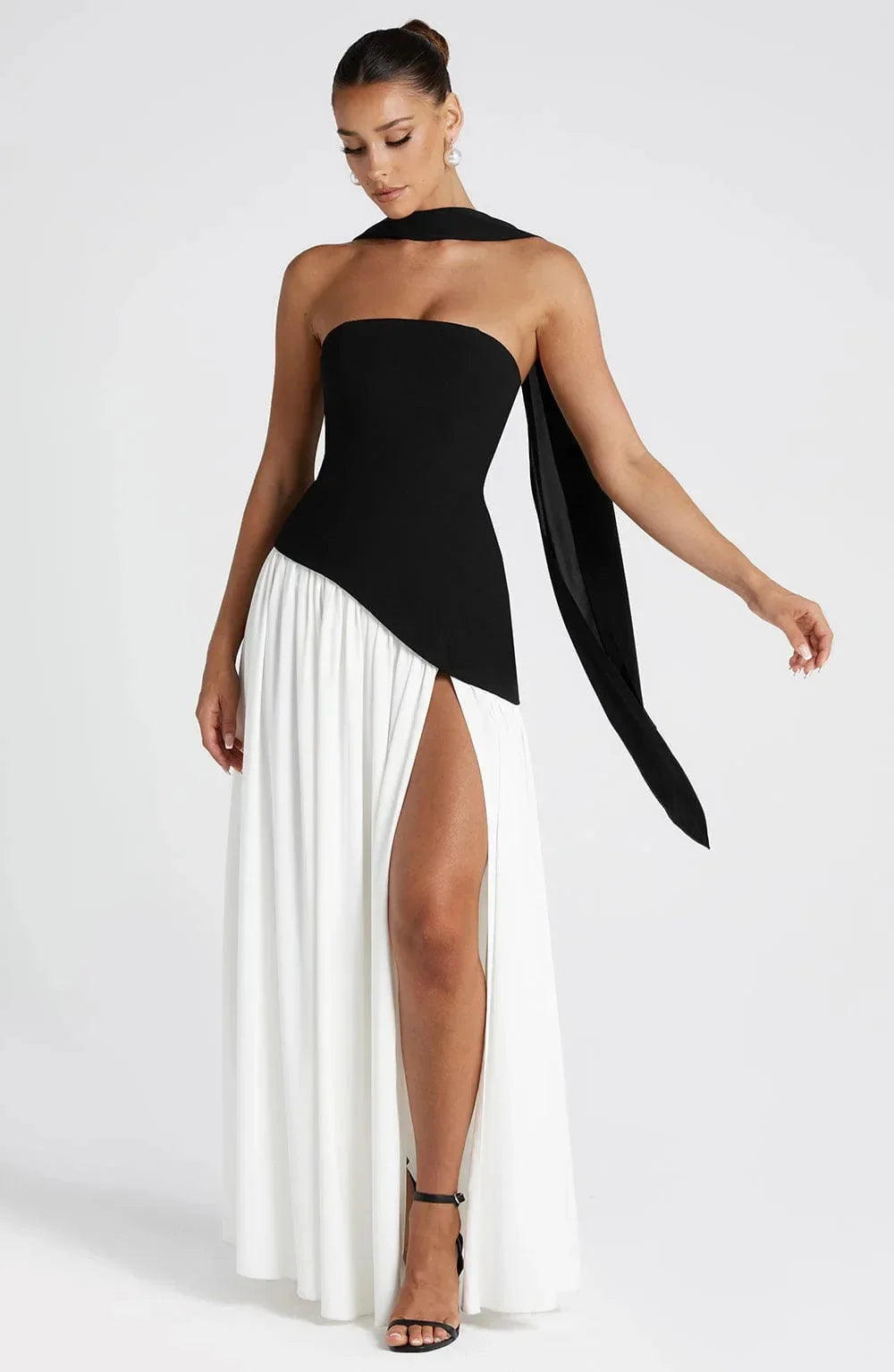 Glamorous High Split Long Dress